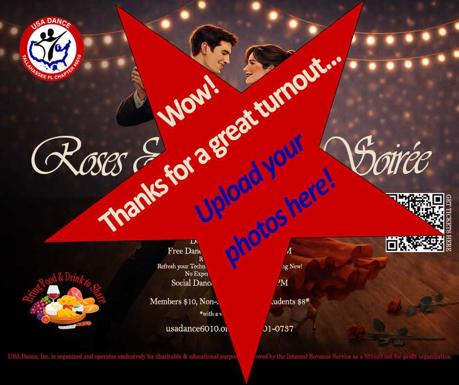 Roses & Rumba Soirée Flyer - Thanks